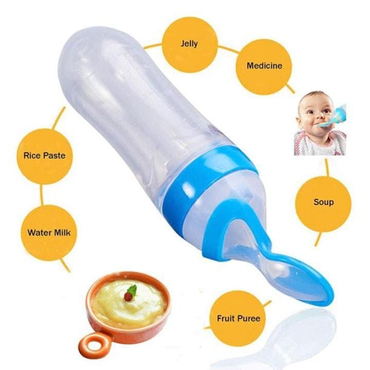 Silicone Baby Food Dispensing Spoon &amp; Feeder,