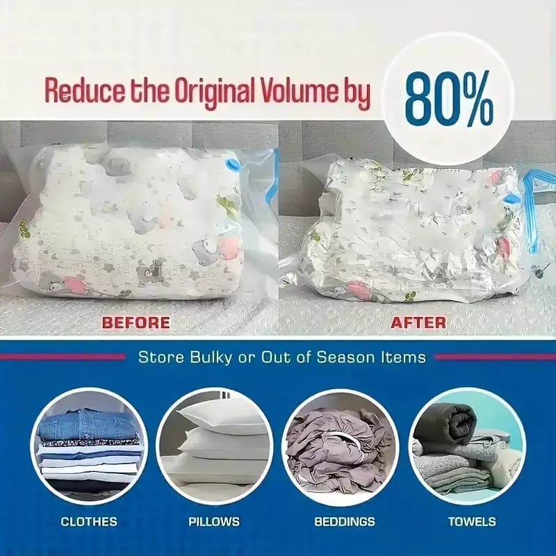 Space Saver Vacuum Storage Bags - 80x90cm(31*35inch) 2pcs
