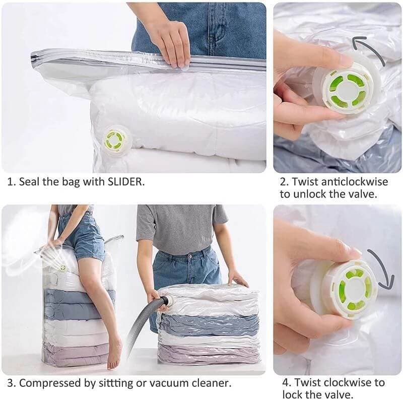 Space Saver Vacuum Storage Bags - 80x90cm(31*35inch) 1pcs