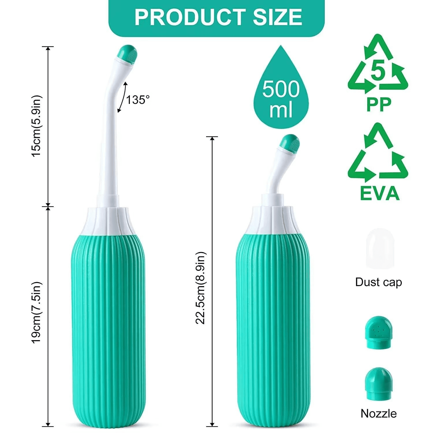 Portable Bidet Sprayer for Toilet | Travel Friendly Plastic Body | Modern Handheld Bidet for Personal Hygiene